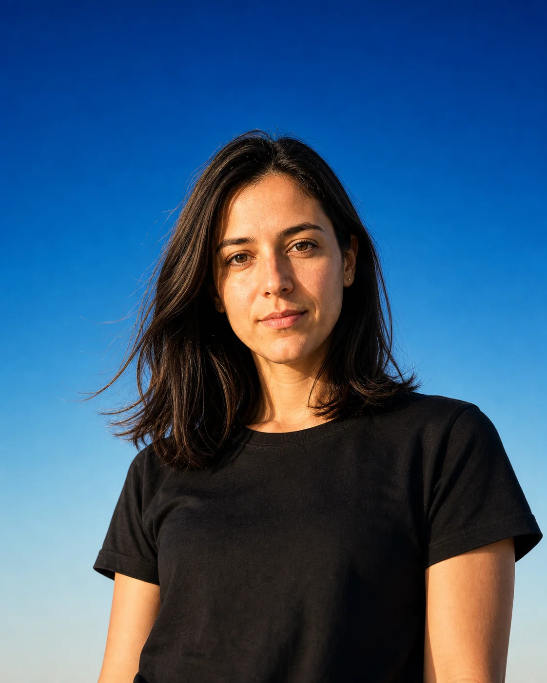 Blue Sky Portrait female dating photo example