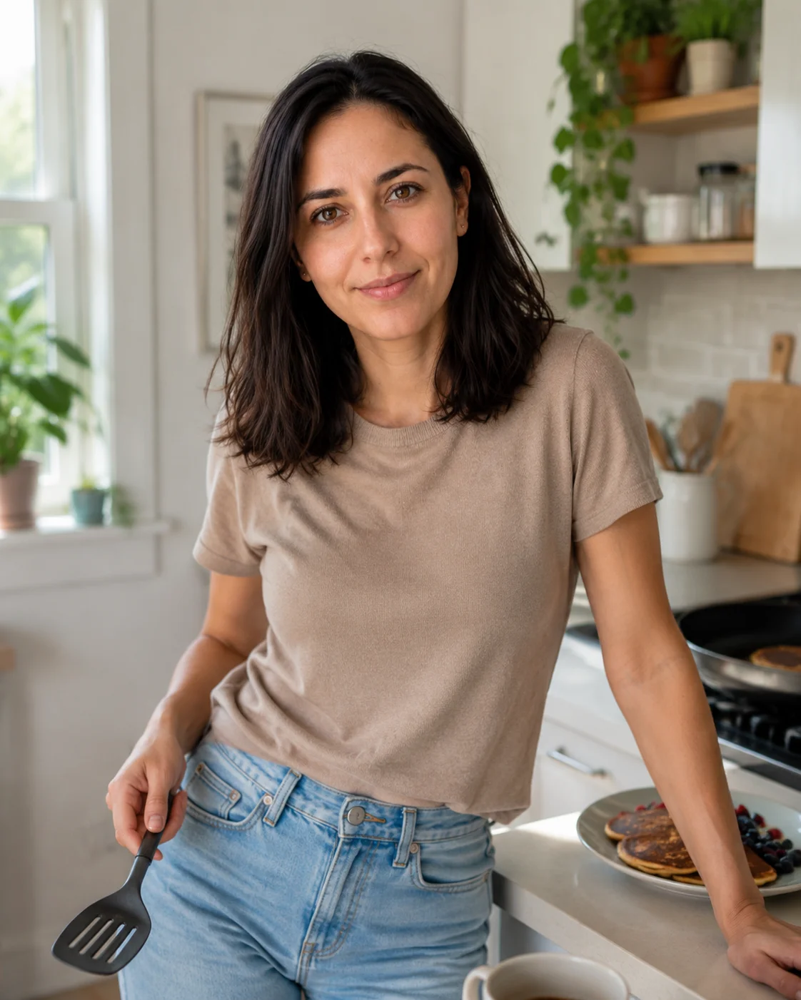 Kitchen Pancake Moment female dating photo example