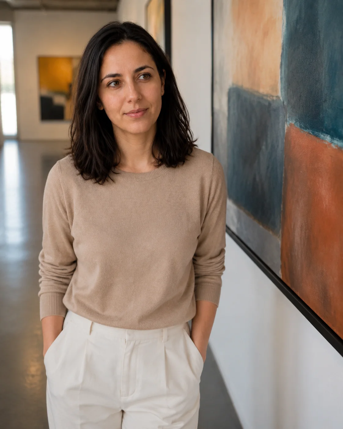 Museum Date Light female dating photo example