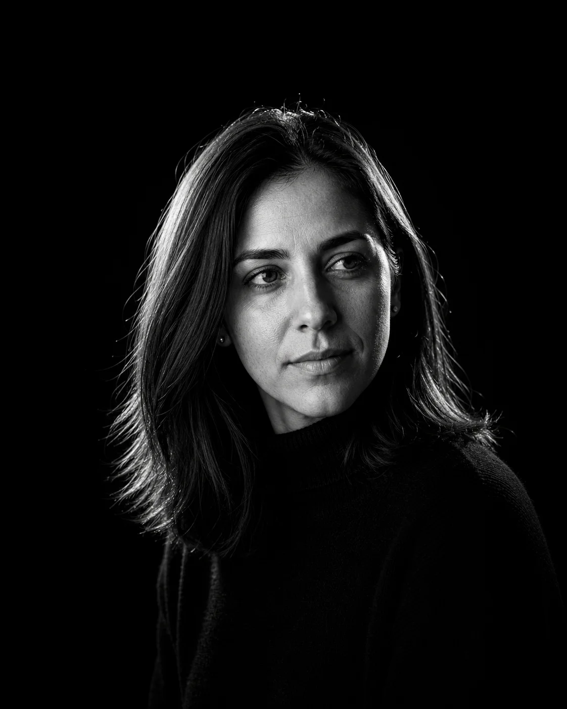 Rim Light Monochrome female dating photo example
