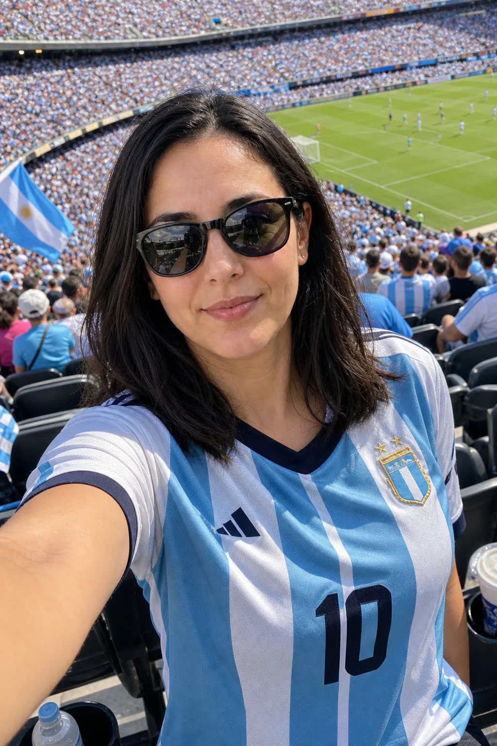 World Cup Stadium Fan female dating photo example