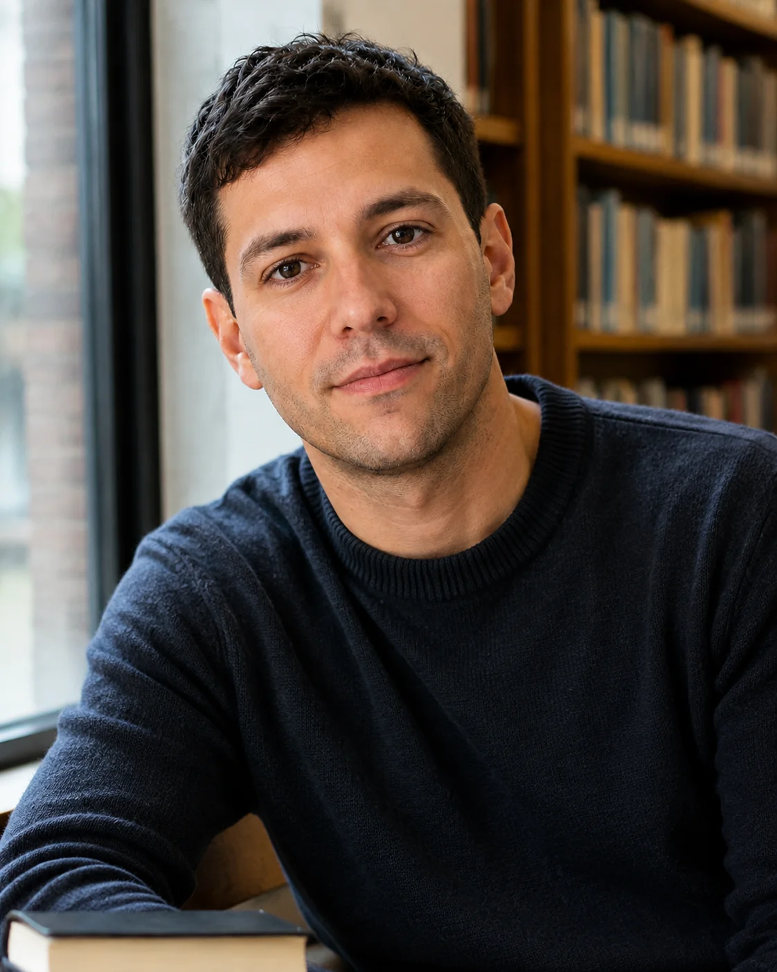 Library Window Seat male dating photo example